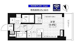 JR総武線 亀戸駅 徒歩11分の賃貸マンション 11階ワンルームの間取り