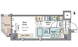 東京メトロ東西線 木場駅 徒歩7分の賃貸マンション 6階1Kの間取り