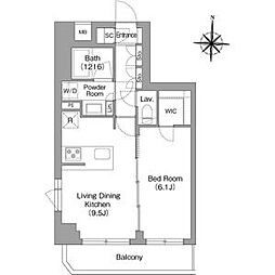 BPRレジデンス大島 1LDKの間取図画像
