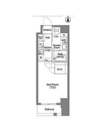 コンフォリア錦糸町DEUX 1Kの間取図画像