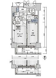 MAINSTAGE錦糸町7ラピス 1DKの間取図画像