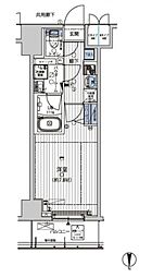 MAINSTAGE錦糸町7ラピス 1Kの間取図画像