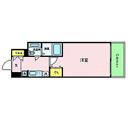 プレール・ドゥーク東京CANAL 1Kの間取図画像