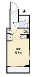 ダイアパレス錦糸町第3 ワンルームの間取図画像