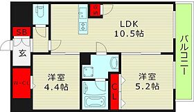 アーバネックス梅田中崎町II 1006 ｜ 大阪府大阪市北区堂山町（賃貸マンション2LDK・10階・46.70㎡） その2