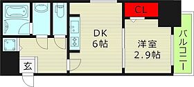 ライフフィールドなにわ本町RUELLE  ｜ 大阪府大阪市西区西本町２丁目（賃貸マンション1DK・8階・27.31㎡） その2