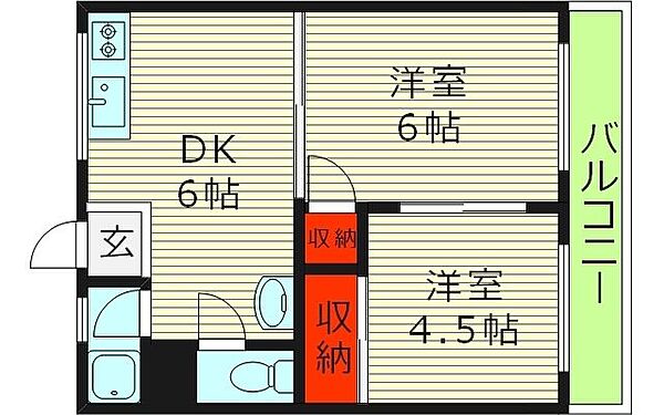 大阪府大阪市都島区大東町２丁目(賃貸アパート2DK・1階・35.00㎡)の写真 その2