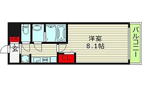 D.Clarest玉造  ｜ 大阪府大阪市東成区大今里西１丁目（賃貸マンション1K・6階・24.62㎡） その2