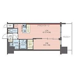 プレジオ永和ASIAN 1LDKの間取図画像