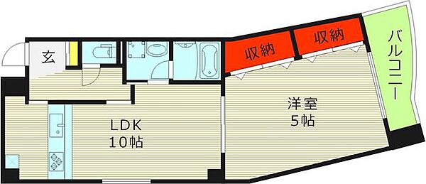 幸田マンション新深江 ｜大阪府大阪市東成区大今里南４丁目(賃貸マンション1LDK・3階・40.80㎡)の写真 その2