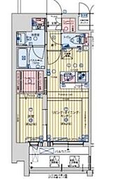 レオンコンフォート九条アルバ 1LDKの間取図画像