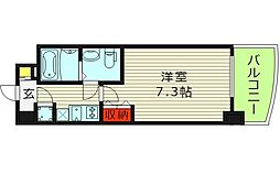 セレニテ京橋クレア 1Kの間取図画像