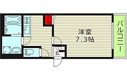 リトレ徳庵 1LDKの間取図画像