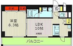 ララプレイスザ・京橋ステラ 1LDKの間取図画像