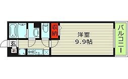 リブリ・おおさか鴫野 1Kの間取図画像