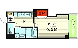 みおつくし城北 1Kの間取図画像