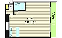 グランドールハタダ 1LDKの間取図画像