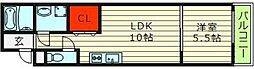 フジパレス城東諏訪1番館 1LDKの間取図画像