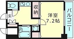 オズレジデンスノエ 1Kの間取図画像