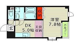 ピノウエスト 1LDKの間取図画像