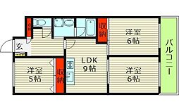 シャトー・レイク・ルイーズ 3LDKの間取図画像