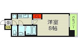 プレサンスNEO大和田STATIONベゼル 1Kの間取図画像