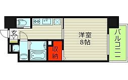 フォレストグレイス城東京橋1 1Kの間取図画像