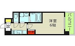エスリードレジデンス ザ・グラン都島ノア 1Kの間取図画像