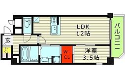 ClaireForesta 1LDKの間取図画像