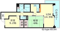 パードレ関目 2LDKの間取図画像