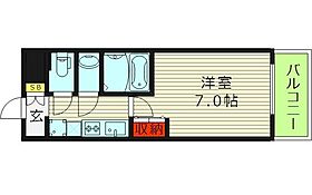 大阪府大阪市東成区玉津３丁目（賃貸マンション1K・4階・23.70㎡） その2