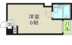 サンプラザ京橋 ワンルームの間取図画像