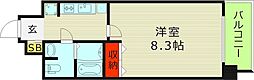 JPレジデンス大阪城南 1Kの間取図画像
