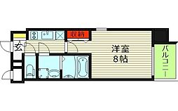 レジュールアッシュ都島 1Kの間取図画像