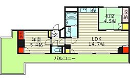 サンロイヤル都島本通 2LDKの間取図画像