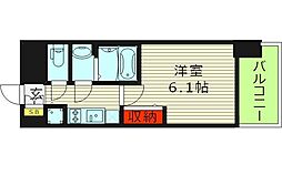 プレサンス玉造駅前 1Kの間取図画像
