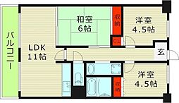ブリランテ鶴見 3LDKの間取図画像