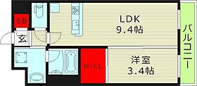 アヴェニール中崎  ｜ 大阪府大阪市北区中崎１丁目（賃貸マンション1LDK・9階・32.72㎡） その2