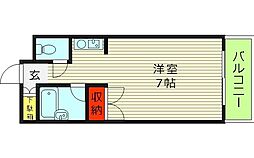 ルポ大宮 1Kの間取図画像