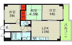 アーバンパーク関目 3LDKの間取図画像