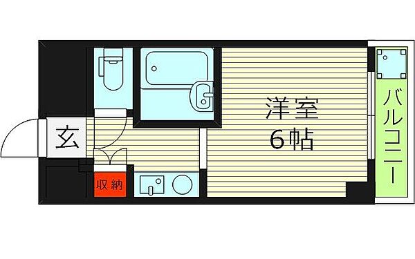 インターナショナル玉造 ｜大阪府大阪市東成区東小橋１丁目(賃貸マンション1R・4階・18.00㎡)の写真 その2