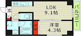 BROAD大阪天満RESIDENCE  ｜ 大阪府大阪市北区天満２丁目（賃貸マンション1LDK・3階・31.12㎡） その2