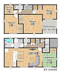 開発分譲地内 笠間市旭町第9 1号棟