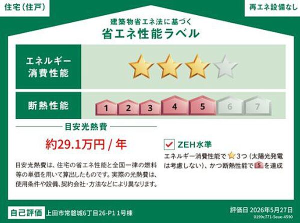 省エネ性能ラベルを拡大表示