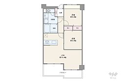 グランドヴィラ境川 2LDKの間取図画像