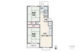 間取図画像 2LDK