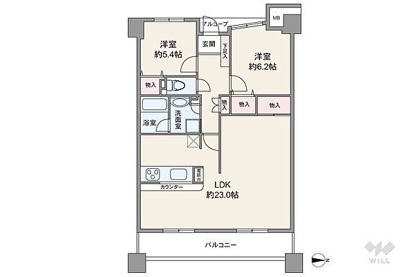 間取りを拡大表示