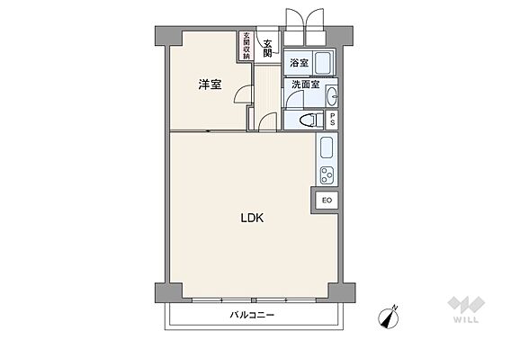 間取りは専有面...
