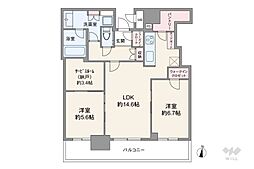 間取図画像 2SLDK