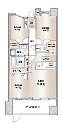 ライオンズステーションプラザ西千葉 103 3LDKの間取り